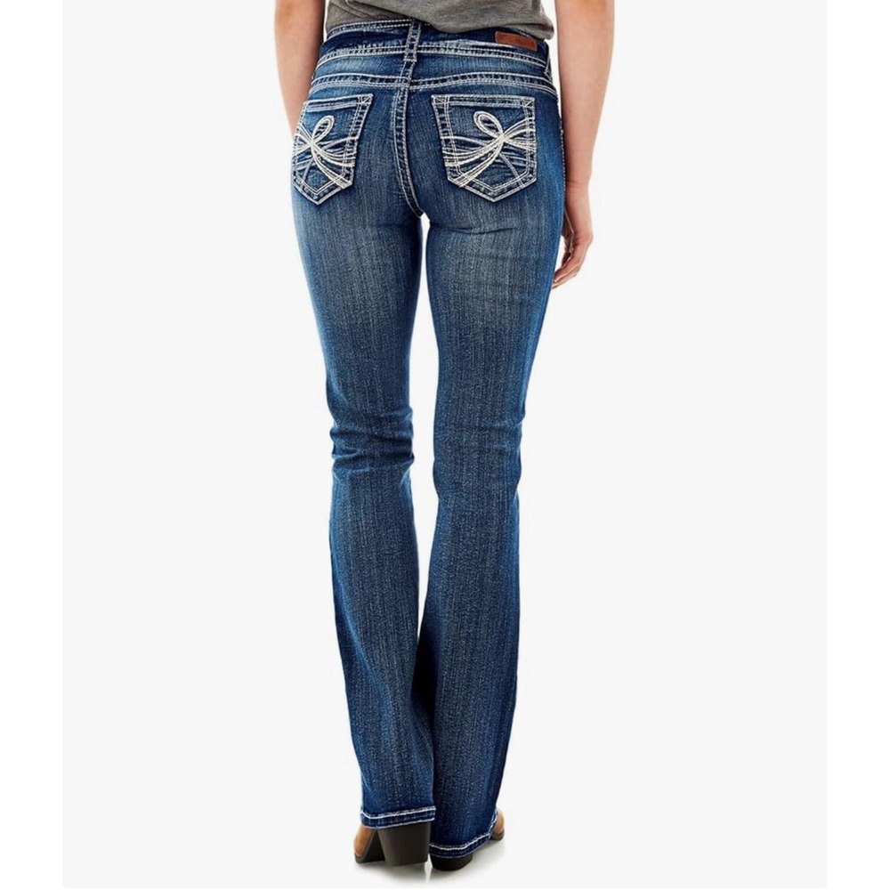 Wallflower Jeans Women Junior Sz 3 Luscious Curvy Fit Blue Denim Bootcut Stretch